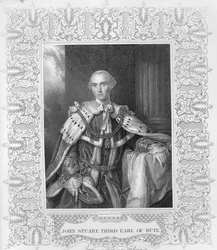 John Stuart, Dritter Earl of Bute, graviert von W.T. Mote